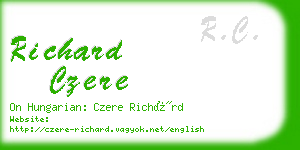 richard czere business card